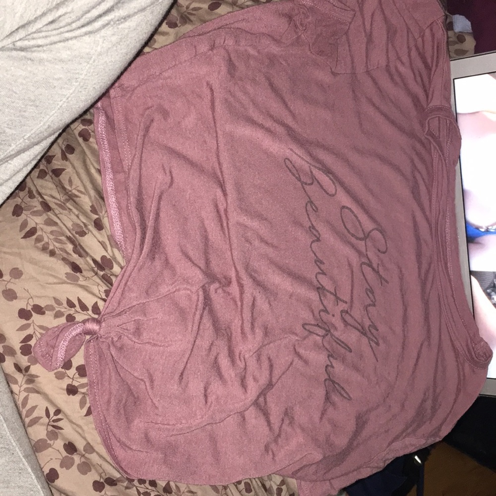 rose pink crop top